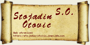 Stojadin Otović vizit kartica